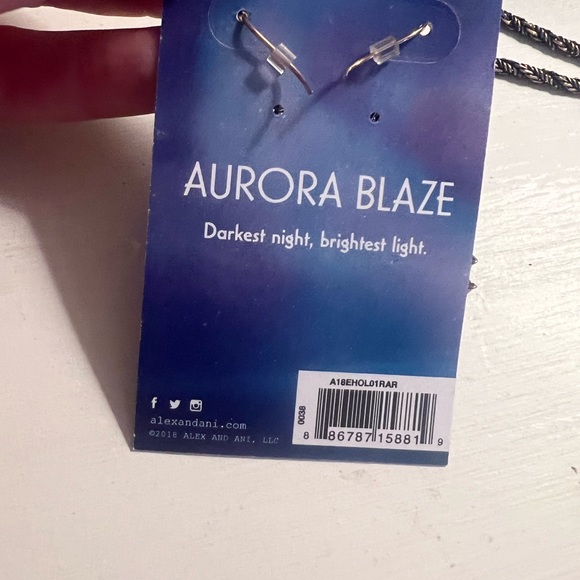 Alex and Ani Aurora Blaze necklace and earring set - Picture 3 of 8